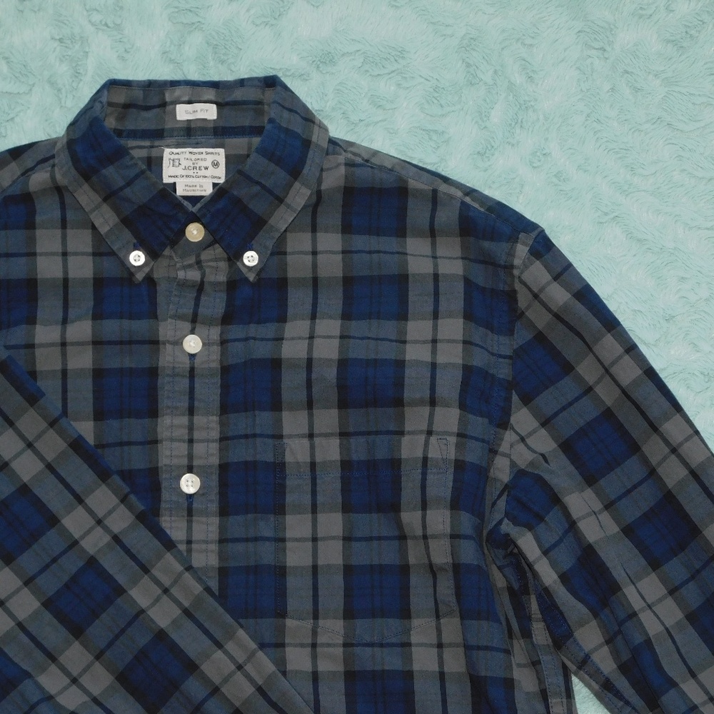 J Crew Plaid Slim Fit Button up Shirt